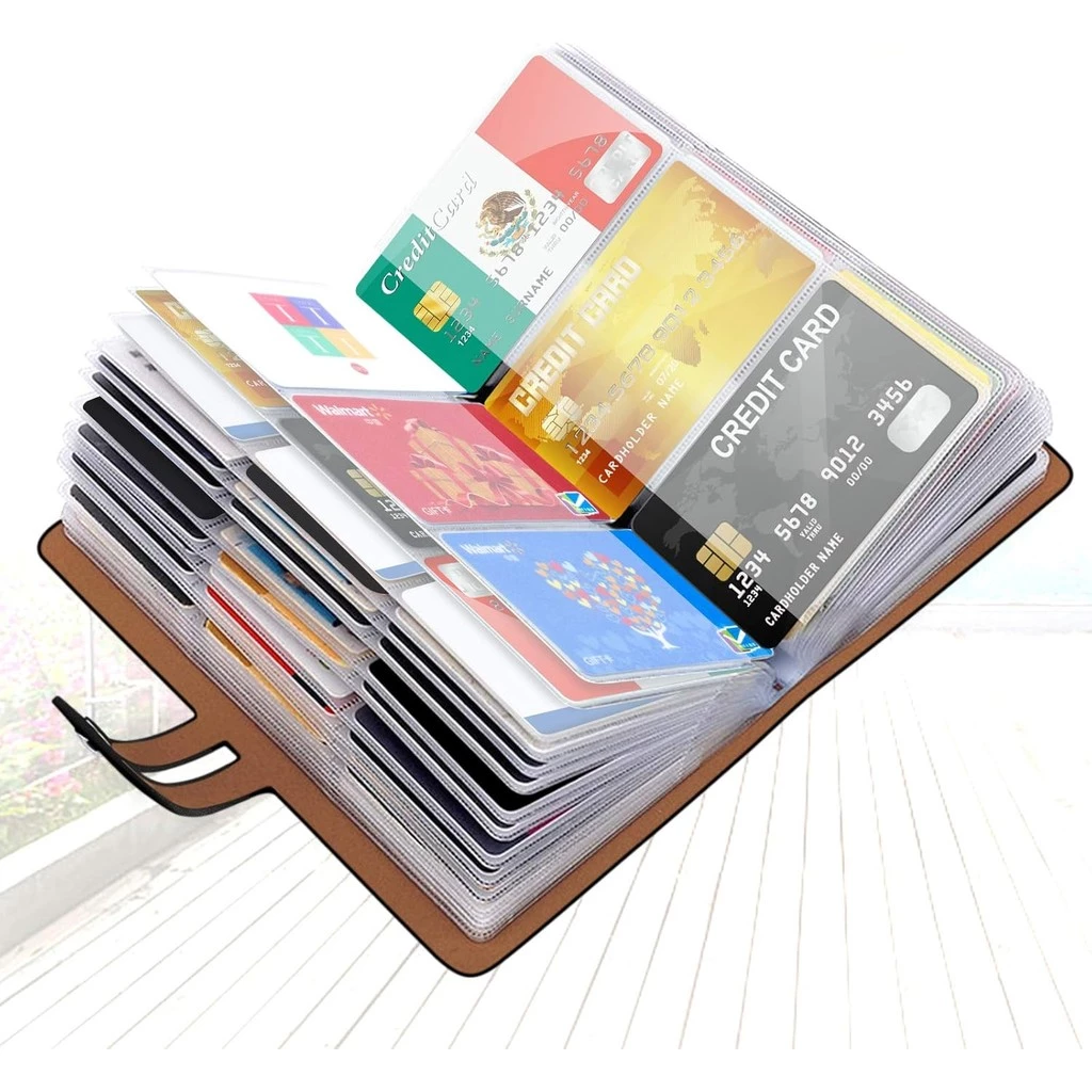 Rfid ผู้ถือบัตรเครดิตออแกไนเซอร์นามบัตรที่มี96ช่องเสียบการ์ดตัวป้องกันบัตรเครดิตสําหรับจัดการของคุณที่แตกต่างกัน — ของมงคลหมวดการตั้งชื่อ