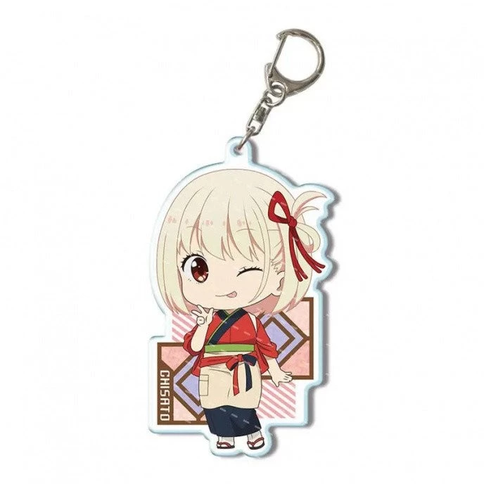 Charm อะนิเมะ Lycoris Recoil พวงกุญแจอะคริลิคตัวเลขน่ารัก Nishikigi Chisato Inoue Takina สินค้าคอลเลกชันของขวัญวันเกิดจี้ — ของมงคลหมวดเลขมงคล