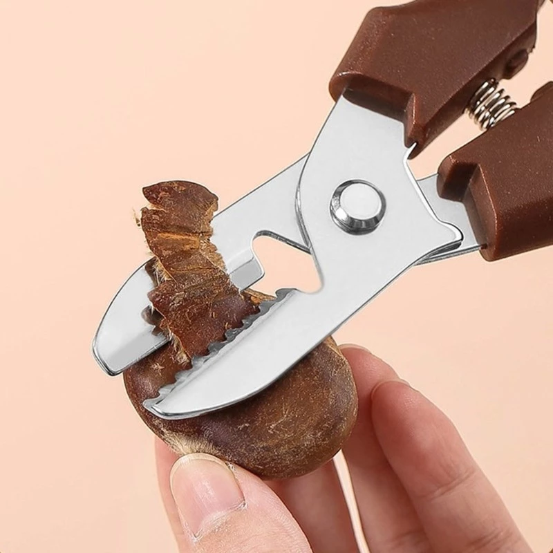 HO Kitchen Essential Chestnut Paring Clip ใช้งานง่าย Chestnut Opener Professional Nut Peeling Utensils Kitchen Accessor