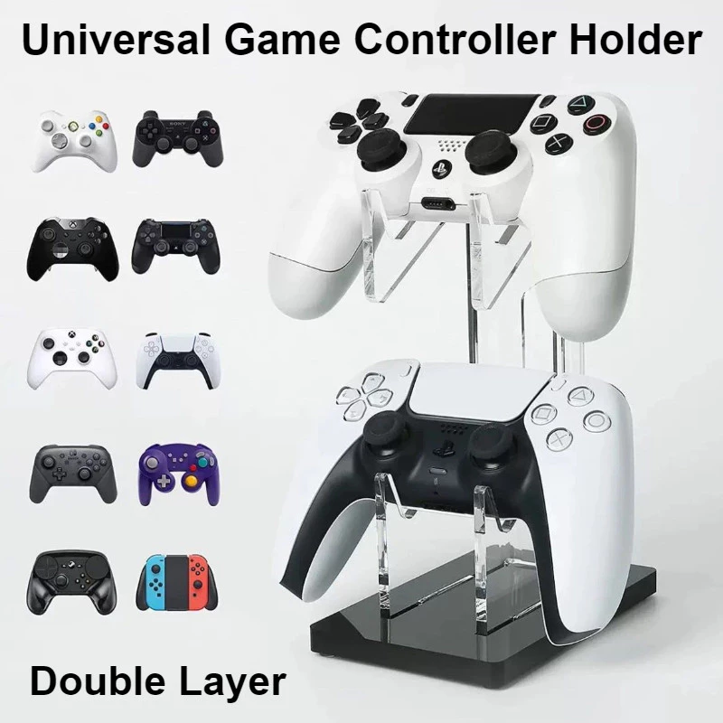 Universal เกม Controller Bracket เดสก์ท็อป Gamepad ขาตั้งจอแสดงผล Gaming Controller เก็บจอแสดงผลอะคริลิคสําหรับ PS5 PS4 Xbox Gamepad อุปกรณ์เสริม
