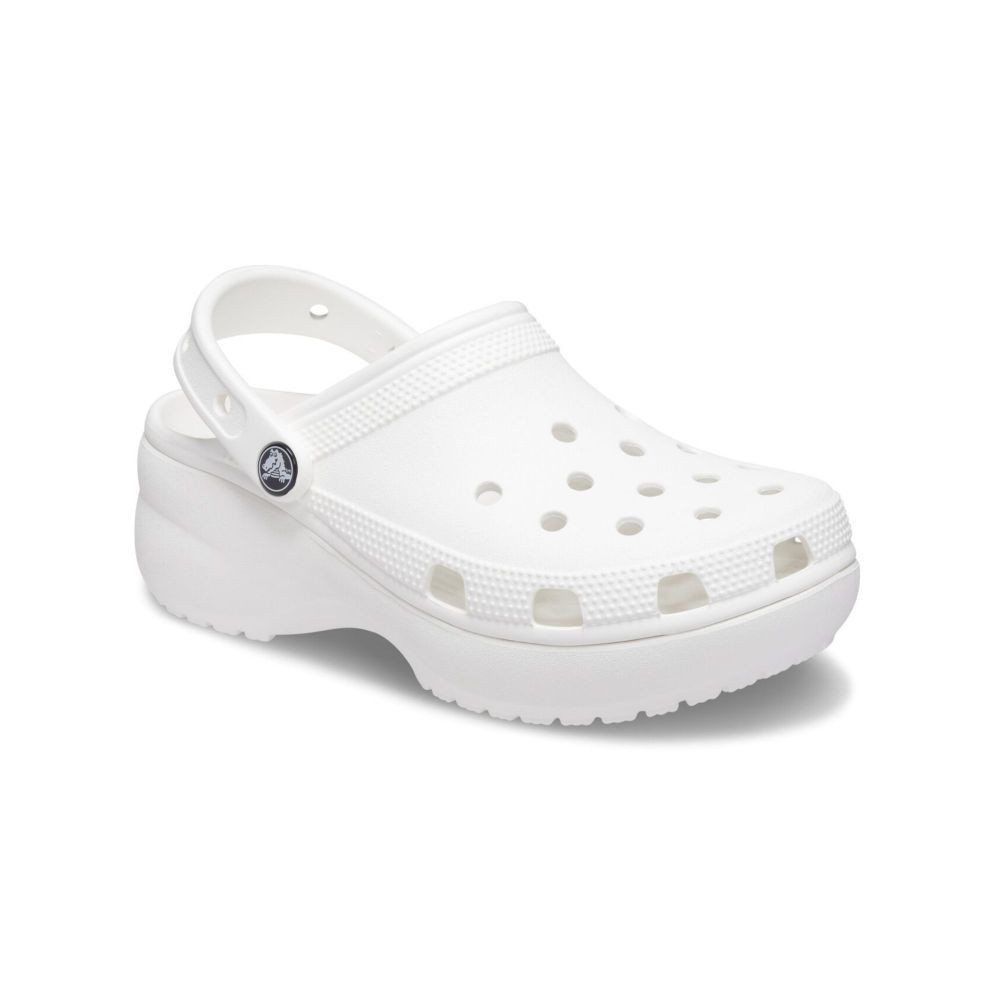 CROCS รองเท้าลำลองผู้หญิง CLASSIC PLATFORM CLOG รุ่น 206750100  WHITE