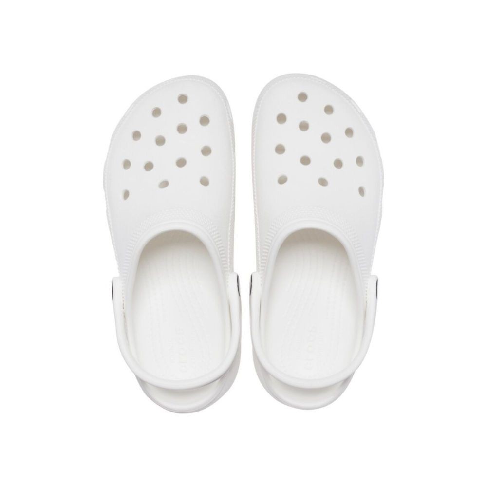 CROCS รองเท้าลำลองผู้หญิง CLASSIC PLATFORM CLOG รุ่น 206750100  WHITE