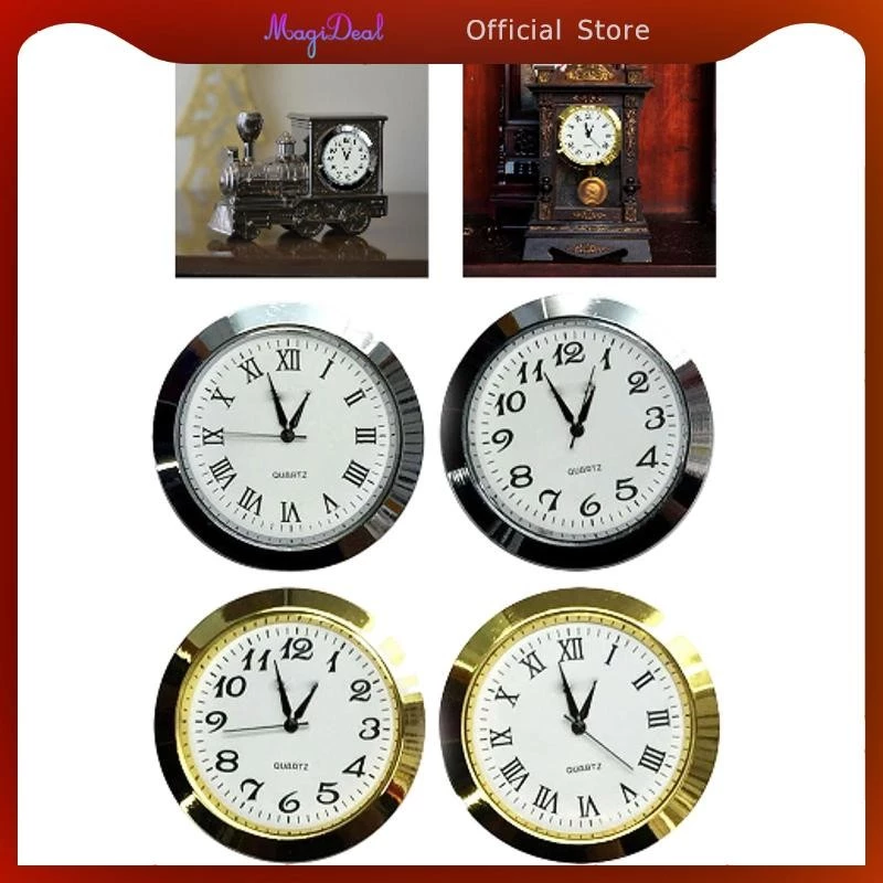 Magideal รอบนาฬิกาใส่เปลี่ยนนาฬิกาหัว Part Quartz Movement สําหรับ Replacing นาฬิกา Faces นาฬิกาแก้วแขวนนาฬิกา Home Office — ของมงคลหมวดบ้านและฮวงจุ้ย