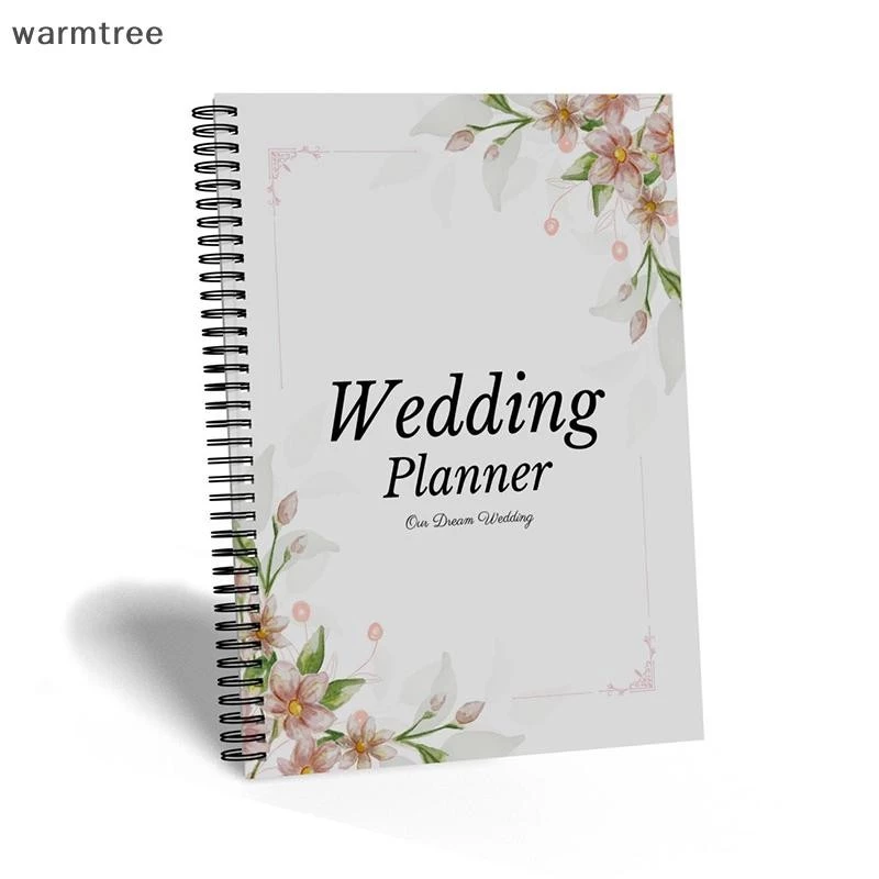Warmtree Wedding Checklist Planner, Wedding To Do List, Wedding Budget Planner สําหรับ, หนังสือวางแผนงานแต่งงานและออแกไนเซอร์, ปฏิทินนับถอยหลังงานแต่งงานใหม่ — ของมงคลหมวดความรักและความสัมพันธ์