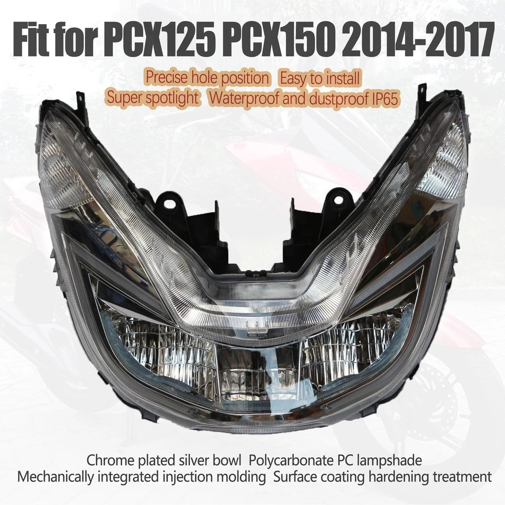 Led หัวรถจักรยานยนต์ Fit สําหรับ 2014 - 2017 PCX125 PCX150 HeadLight Assembly ไฟหน้า PCX 125 PCX 150 2015 2016