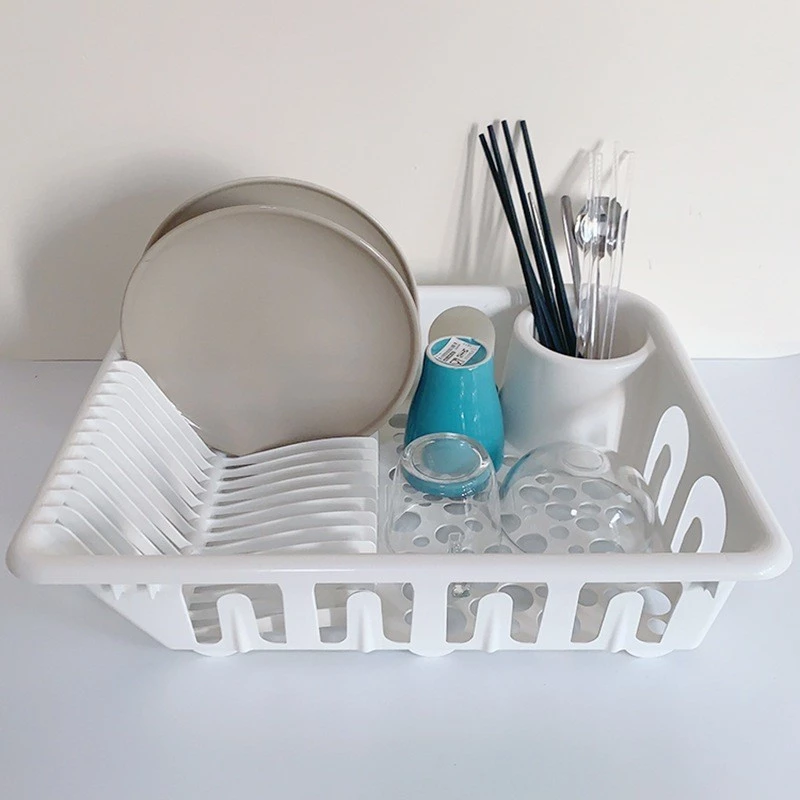KITCHEN RACK FLUNDRA DISH DRAINER DISH RACK KITCHEN ORGANIZERS CUTLERY PLATE HOLDER