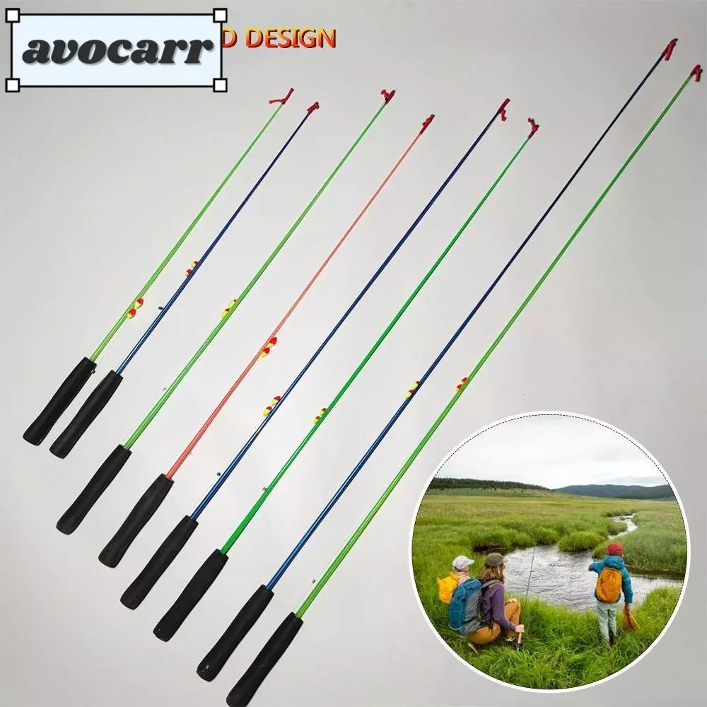 Avocarr เบ็ดตกปลาครบชุด, Spincast Fishing Reel Casting Rod ชุดเบ็ดตกปลา, Travel Fishing Gear Carbon Fibre 0.7/1.0/1.5/1.8/2.1m Fishing Pole Feeder Rod Combo Fishing