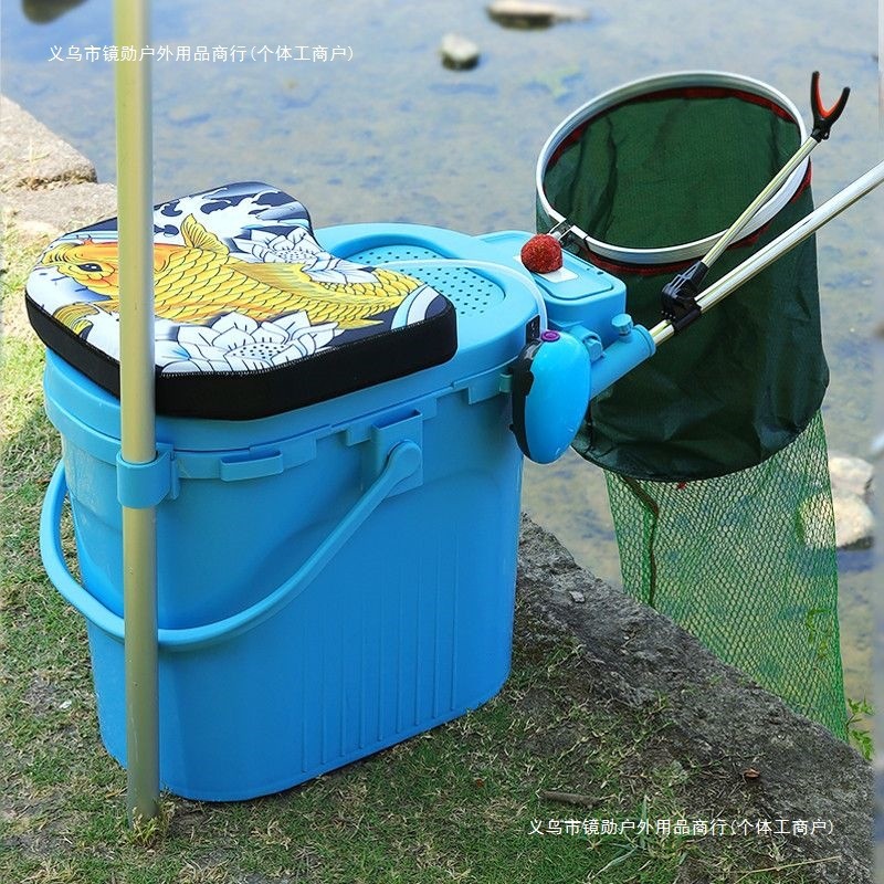 Mini Multifunctional Fishing Bucket Fishing Box Live Fish Bucket Thickened Fishing Box Raft Fishing Box New Small Fishin