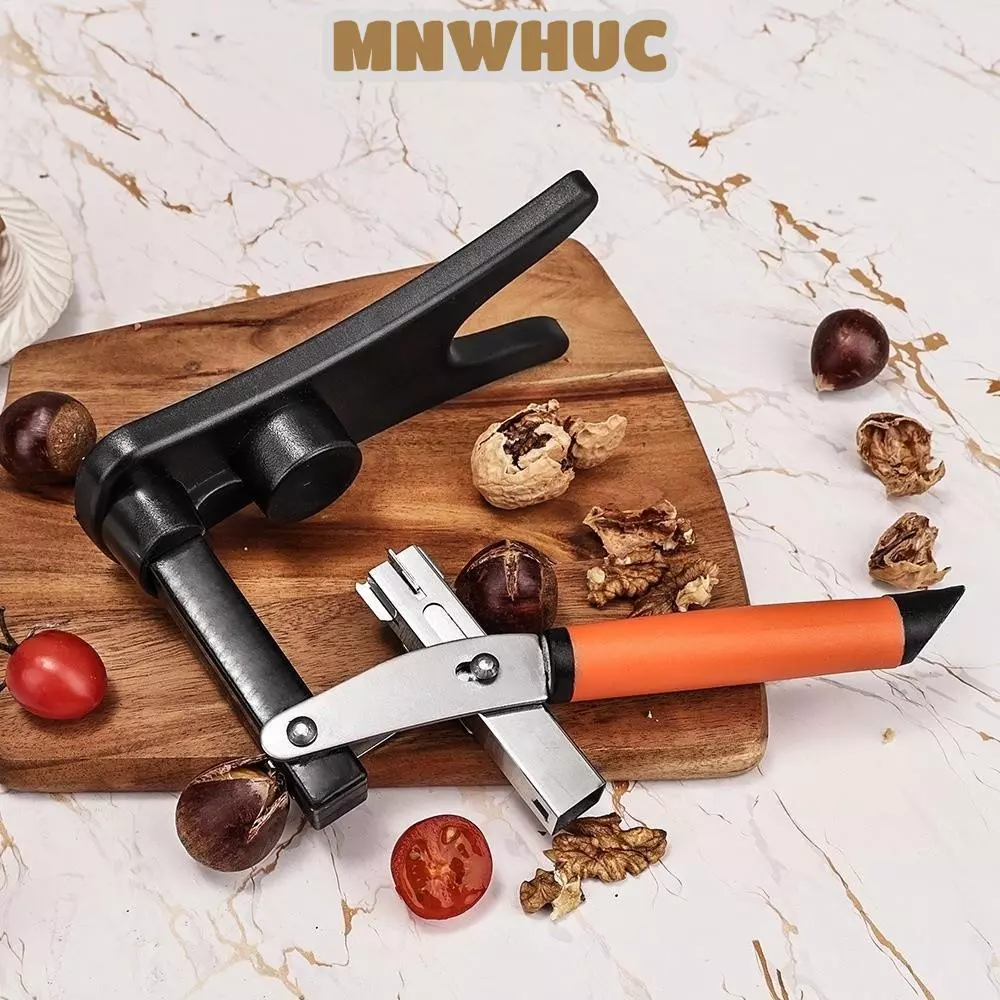 MNWHUC Nut And Chestnut Sheller, Heavy-Duty Kitchen Essential Chestnut Cracker, แบบพกพากดเครื่องมือสะดวก Nut Opener Kitchen