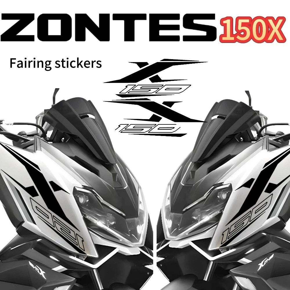 สําหรับ ZONTES 150X 2026 สติ๊กเกอร์ตกแต่งชุดสี สติกเกอร์ fairing สติกเกอร์ PVC zontes 150x สะท้อนแสงกันน้ําไวนิล decal อุปกรณ์เสริมรถจักรยานยนต์