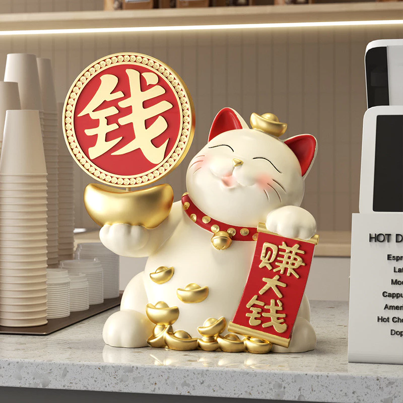 เครื่องประดับแมวนําโชคเพื่อนร้านเปิดของขวัญร้านของขวัญบริษัทเวทีด้านหน้าฟอร์จูนแมวฟอร์จูนตกแต่ง ฉ4ค2 — ของมงคลหมวดการงานและธุรกิจ