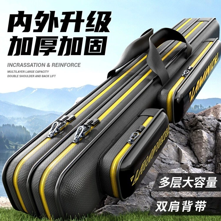 Fishing Bag Oxford Rod Bag Multifunctional Fishing Rod Bag Large Capacity Fishing Gear Storage Bag Thickened Fishing Rod