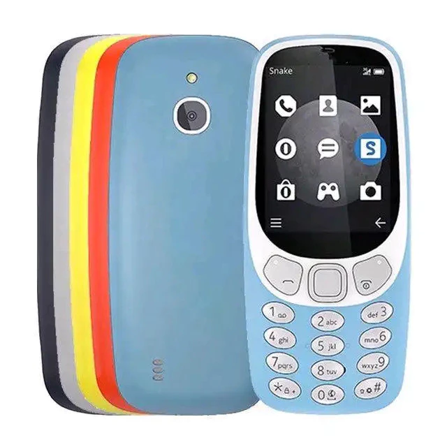 3310 - 3210 - 105 ปลดล็อก แกรมม โทรศัพท์มือถือ (หน้าจอ 2.4 นิ้ว สองซิม ติดทนนาน ระยะเวลาชาร์จด้วยบลูทูธ
