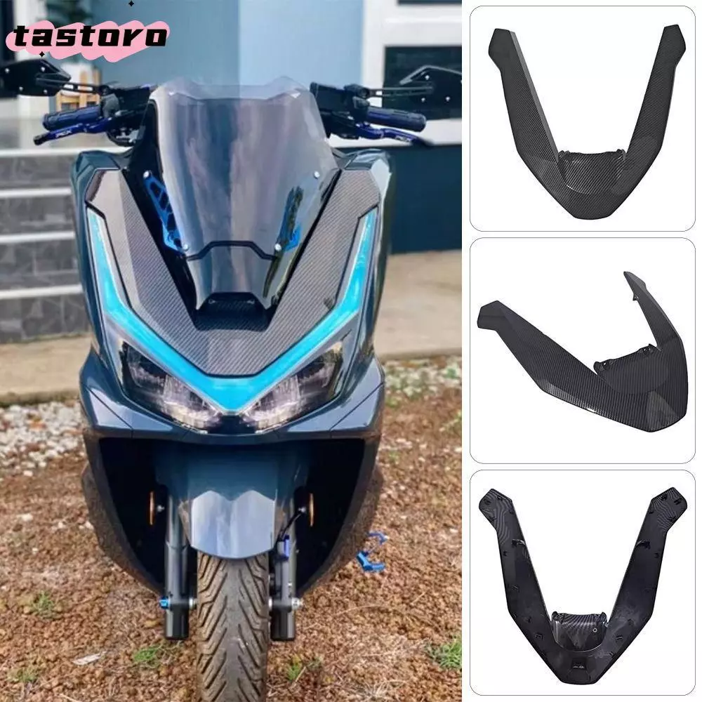 TASTORO คิ้วไฟหน้า,ฝาครอบตกแต่งด้านหน้าฟิล์มลอยเคลือบรูปร่างร่างกาย Volte,การปรับเปลี่ยนร่างกายดัดแปลงออกแบบอุปกรณ์มอเตอร์ไซค์สําหรับ PCX160 2025