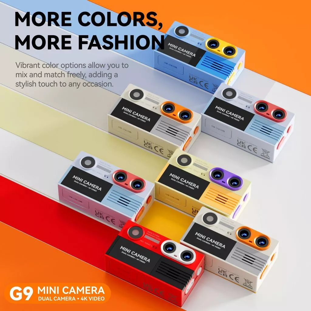 G9 Palm-Sized Mini Digital Camera 1.97 นิ้วพร้อมไฟฉายหลายตัวกรองพวงกุญแจกล้องดิจิตอลแบบพกพากล้องสําหรับถ่ายภาพ CCD กล้อง
