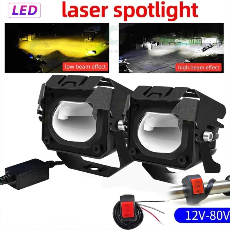 ไฟสปอร์ตไลท์ LED YH MOTO สำหรับมอเตอร์ไซค์และรถยนต์
