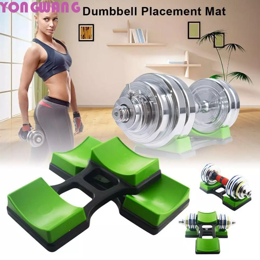 YONGWANG66HR Dumbbell Rack Mat, Placement Dumbbell Bracket Rack, Fitness Training Device Frame Display Floor Protection Dumbbell Holder Fitness