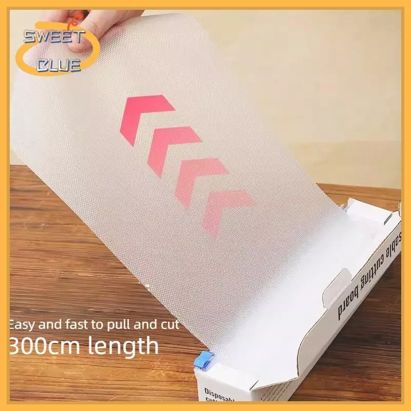[SWEET BLUE] เขียงแบบใช้แล้วทิ้ง Mat Food Safety Kitchen Chopping Board Pad Sheet For Kitchen Outdoor Camping BBQ Cutting Board Paper (vn)