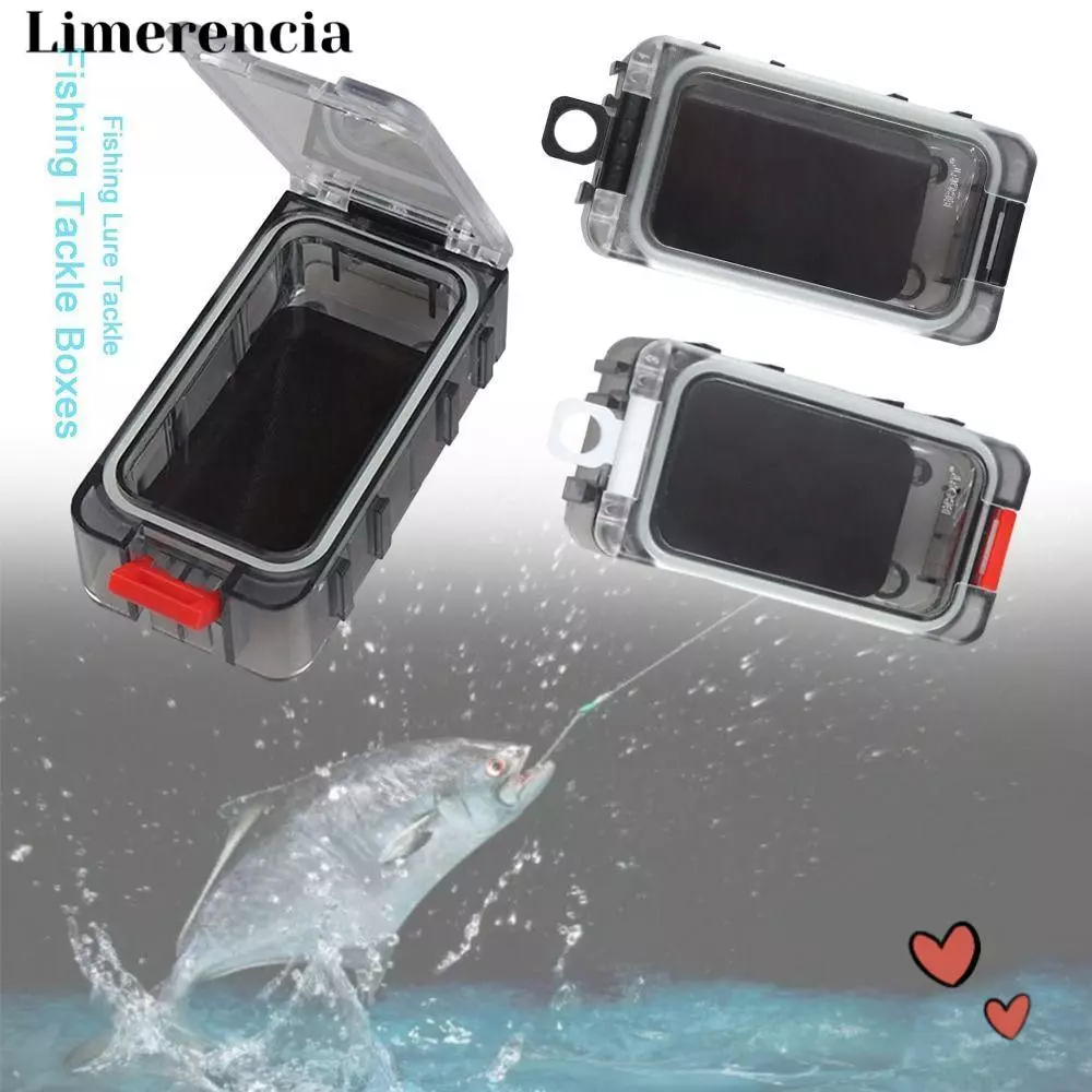 LIMERENCIA Hook Bait Storage Box, Waterproof Fishing Tackle Box, 2023 Container Double Side Fishing Tools Fishing Lure Tackle Fishing