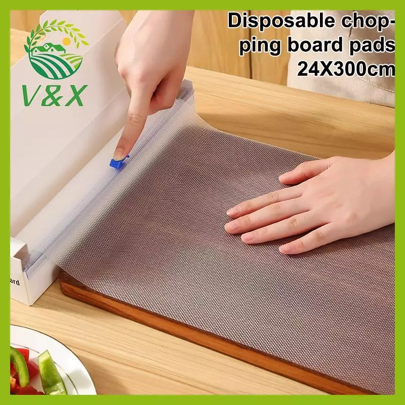[Snowth] เขียงแบบใช้แล้วทิ้ง Mat Food Safety Kitchen Chopping Board Pad Sheet For Kitchen Outdoor Camping BBQ Cutting Board Paper [zkm]