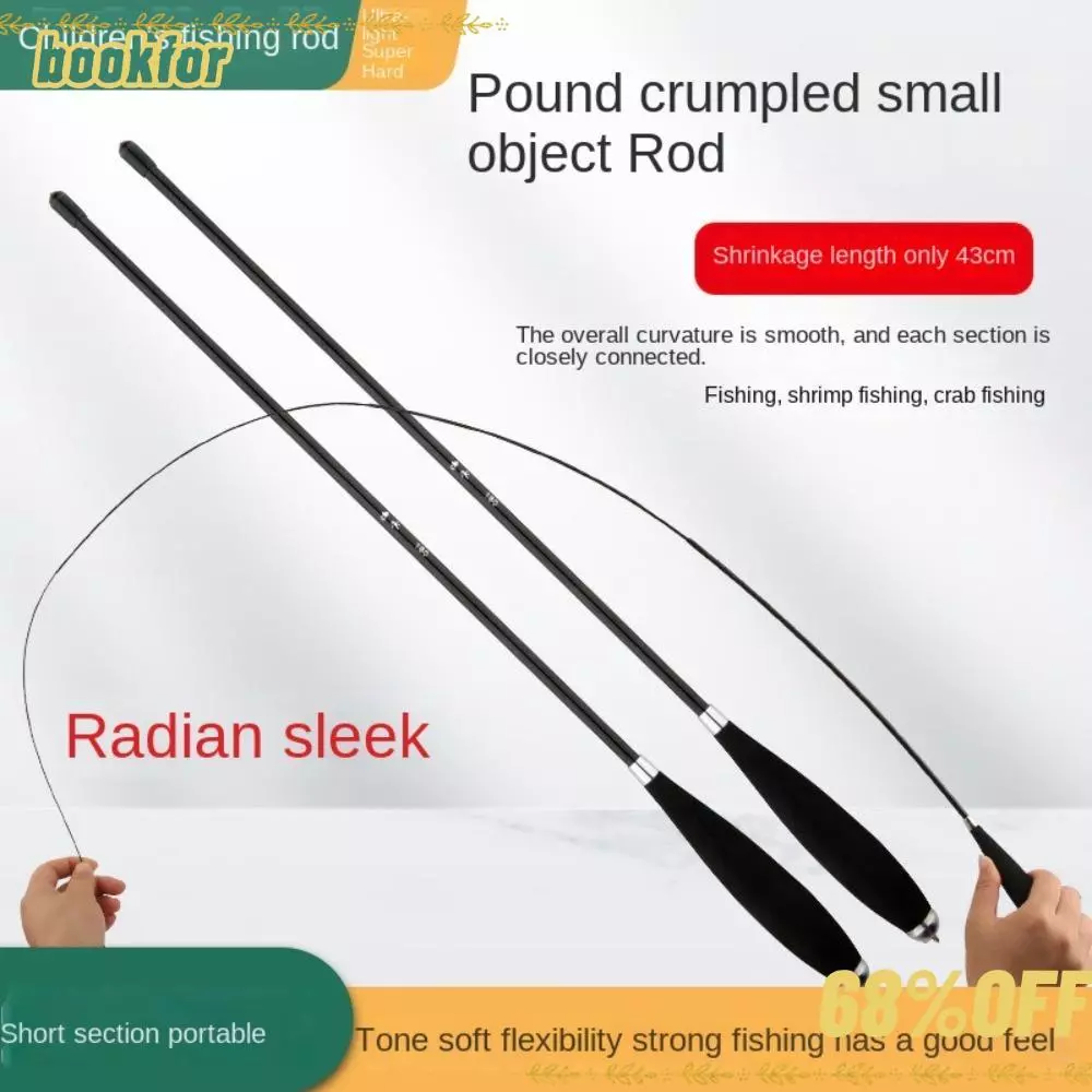 BOOKFOR ชุดคันเบ็ด,หล่อ Rod Spincast Fishing Reel Fishing Rod ชุด, Travel Fishing Gear Fishing Pole Glass Fibre Telescopic Feeder Rod Combo ตกปลา