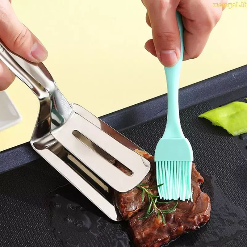 Weroyal Silicones Basting Brushes Kitchen Brushes Set แปรงย่าง Set Silicones Texture for BBQ Baking and Kitchen