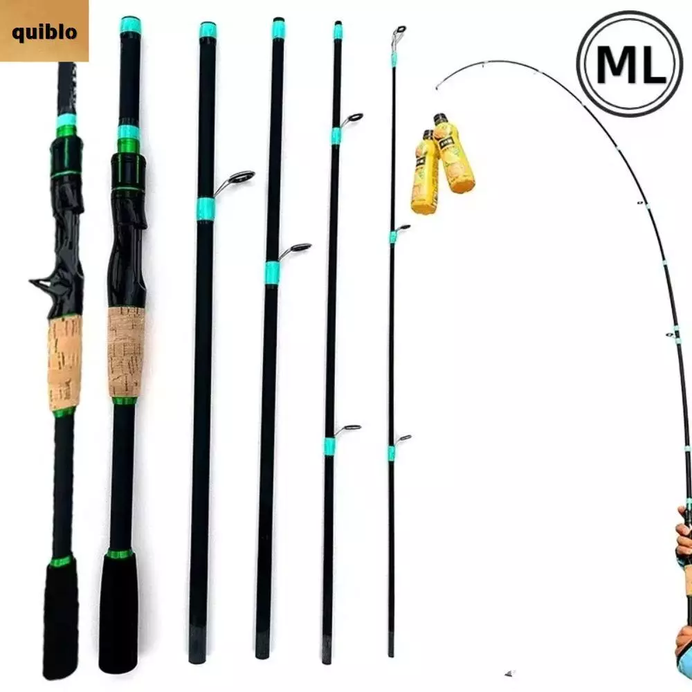 QUIBLO SPINNING Fishing Rod,M Power Carbon Casting Fishing Rod,คุณภาพสูงแบบพกพาSpinning 1.65 M/1.8 M/2.1 Mคาร์บอนไฟเบอร์ Fishing Pole Ice Winter Fishing