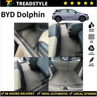 พรมปูพื้น BYD Dolphin 2023-2025 ชุด 3-6ชิ้น กันลื่น ตรงรุ่น