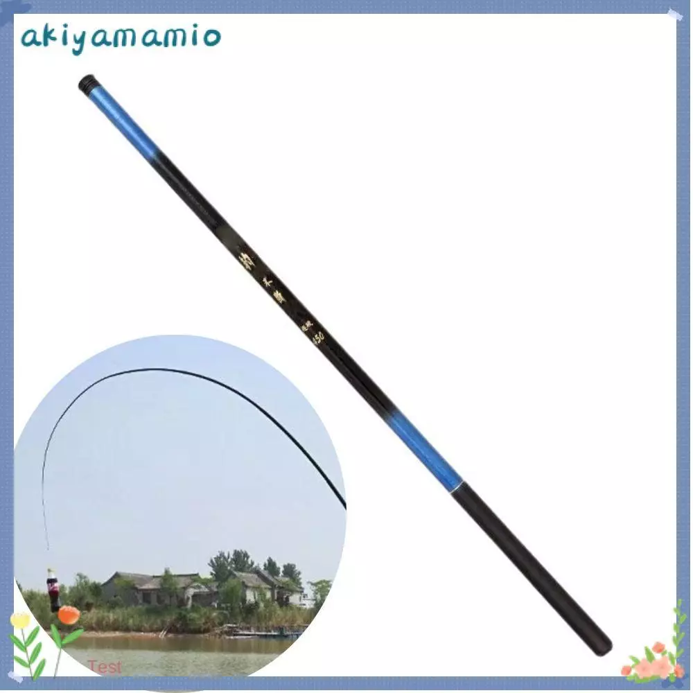 AKIYAMAMIO ชุดคันเบ็ด, Spincast Fishing Reel Carbon Fibre Fishing Rod ชุด, เด็ก 1.8 m-7.2 m Telescopic Glass Fibre Fishing Pole Fishing