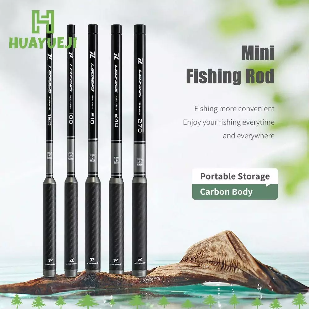 YUEJI UltraLight Spinning Rod,Professional Grade 1.6m-2.7m Carbon Lure Fishing Rod, Spinning Technique Fiber Material Pike Fishing Design Bass Fishing Rod Stream Fishing