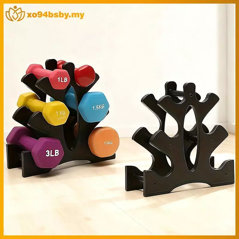 Xo94bsby 1/2 ชิ้น 3 ชั้น Dumbbell Storage Ra ขาตั้ง Multi-layer Hand-Held Dumbbell Storage Ra Home Office Gym Dumbell น้ําหนัก Ra MY