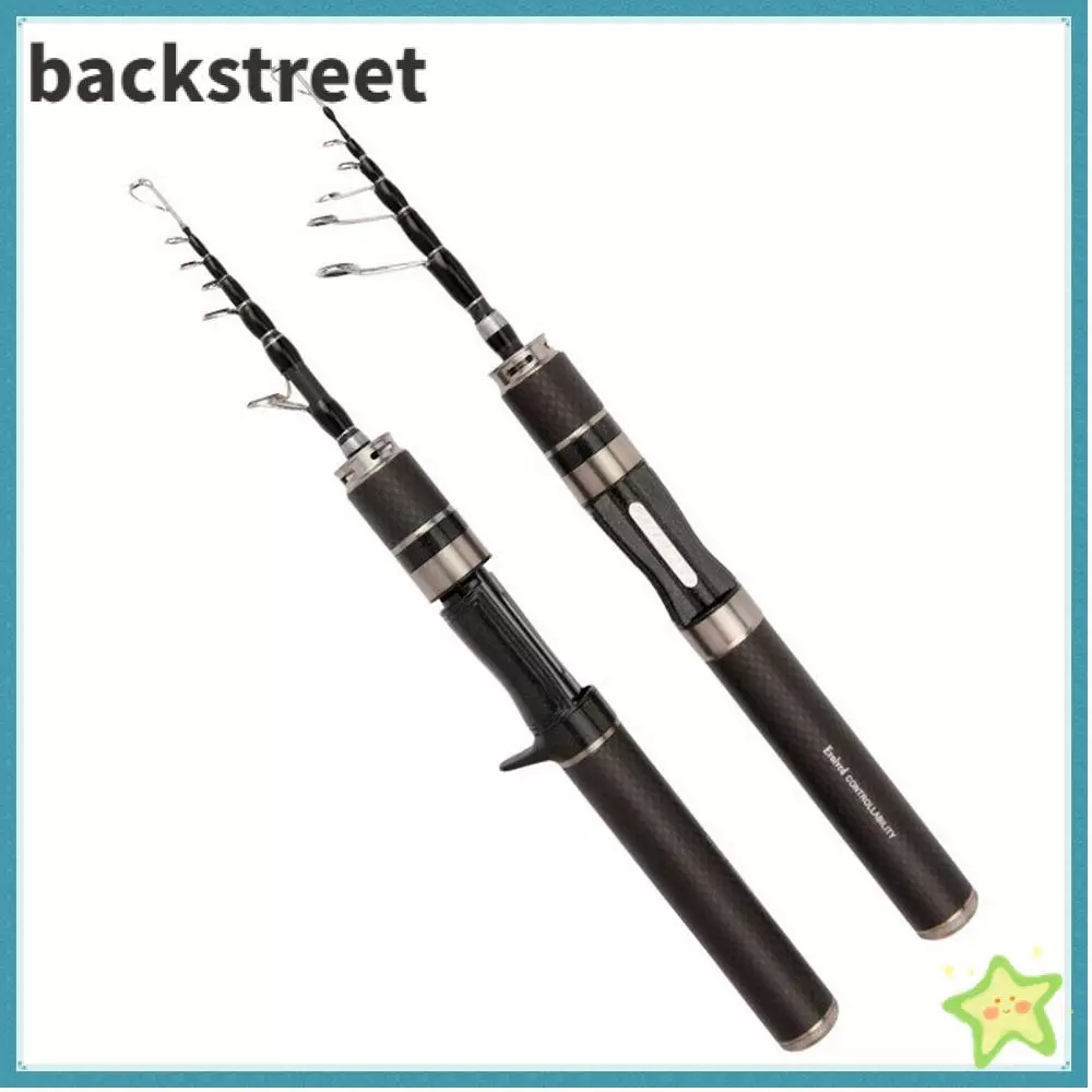 BACKSTAGEDV Fishing Rod Full Kits, Telescopic Glass Fibre Fishing Rod Set, Children Ultra Short 1.5m-1.8m Spincast Fishing Reel Feeder Rod Combo Fishing