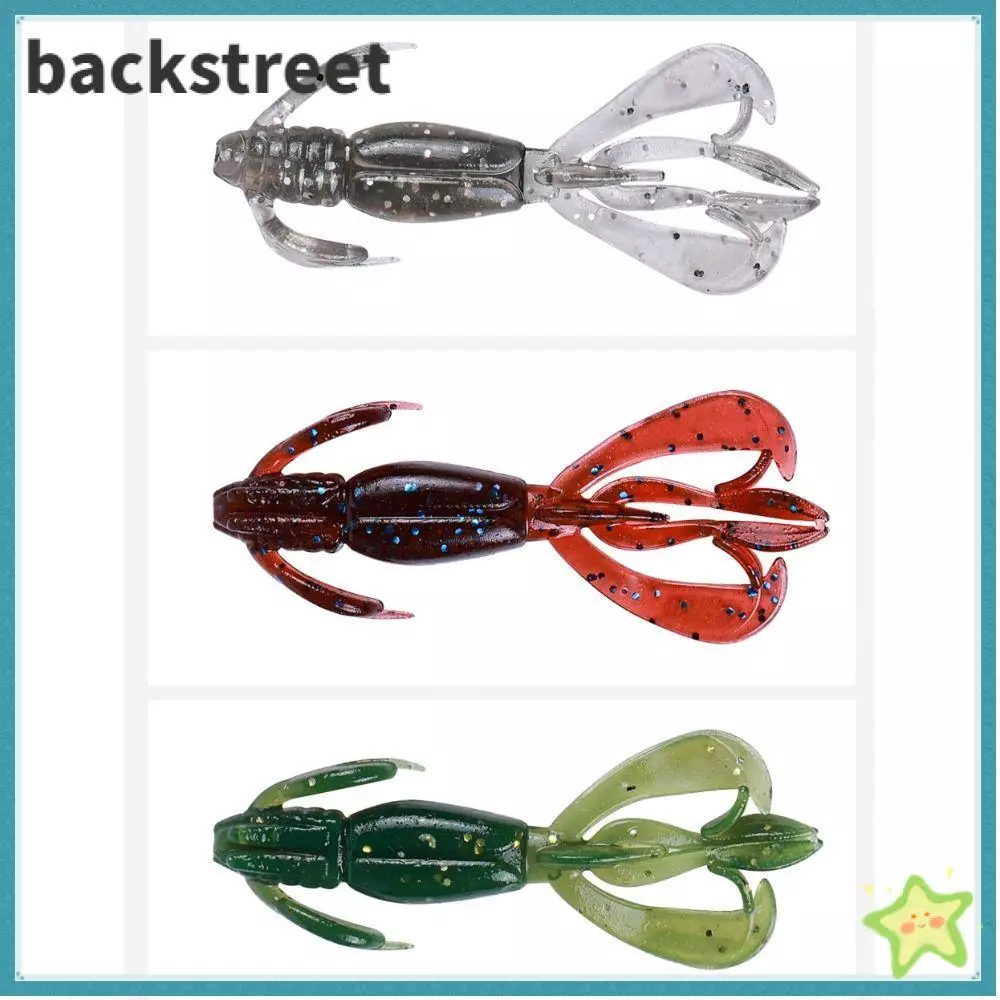 BACKSTAGEREETDV 15PCS Fishing Jig Lure, TPE 4cm 6cm Fishing Soft Lures, Fishing Tackle 5 สี Minnow Lures Fishing