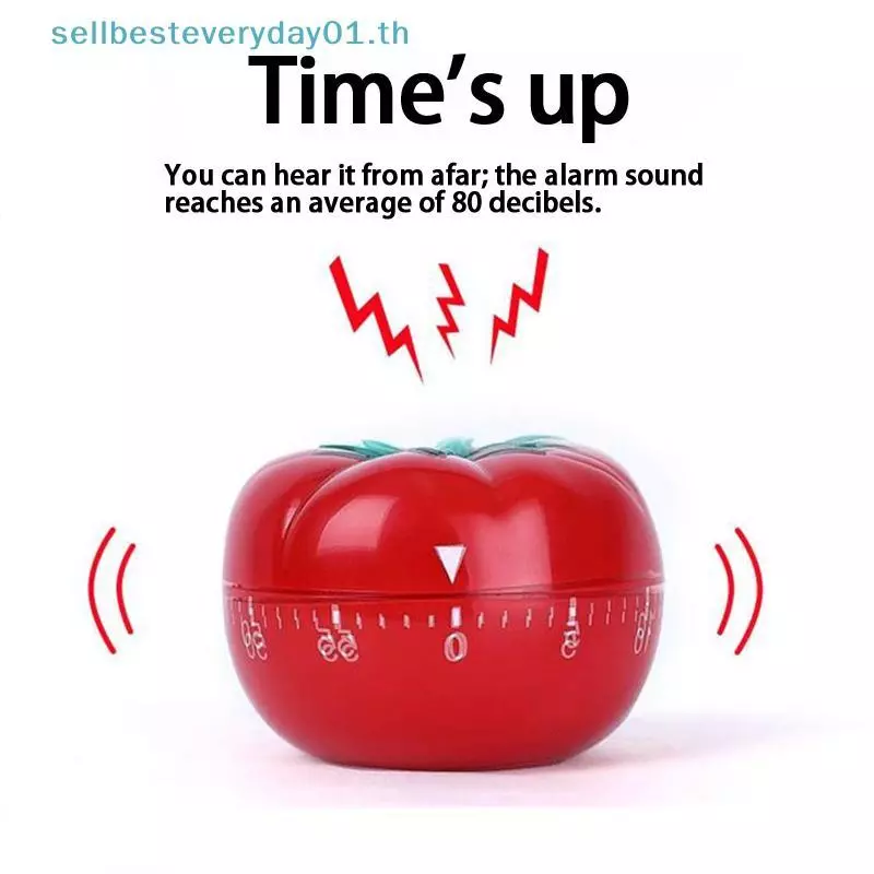 & Sellingbest & Tomato Timer Electronic Kitchen Reminder Pomodoro Mechanical Counting Alarm Kitchen Cooking Tool Game Timer Clo.