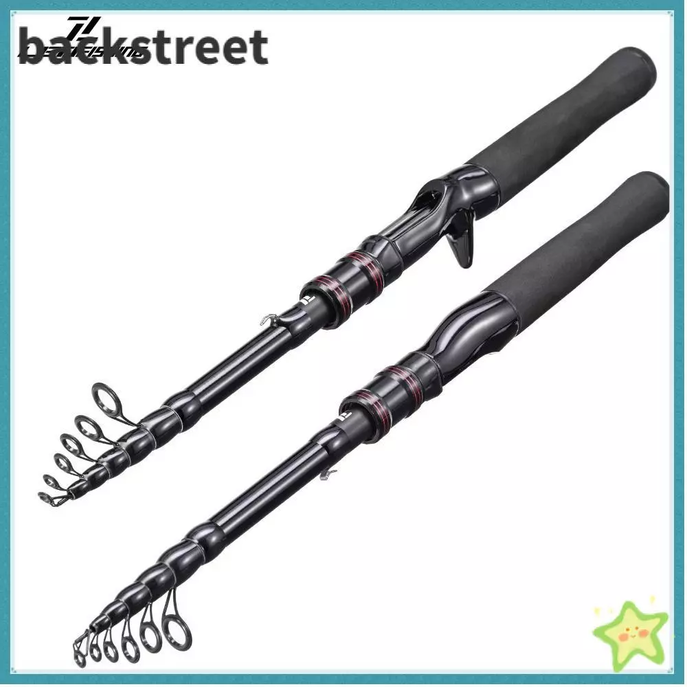 BACKSTAGEREETDV Fishing Rod Full Kits, Casting Rod Carbon Fishing Rod Set, 2025 Ultra Short Telescopic 1.5m-2.1m Fishing Pole Fishing