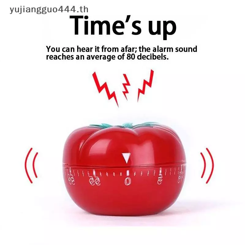 # yuyu # Tomato Timer Electronic Kitchen Reminder Pomodoro Mechanical Counting Alarm Kitchen Cooking Tool Game Timer Clo.