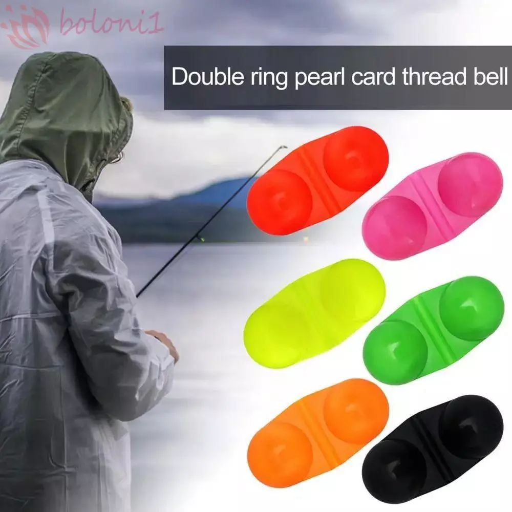 [COD] Fishing Double Rattle, Waterproof Luring Toos Fishing Ring Bell, Fishing Accessory ABS Steel Ball Inline Fishing Bell Bead ตกปลาทะเลดึงดูด