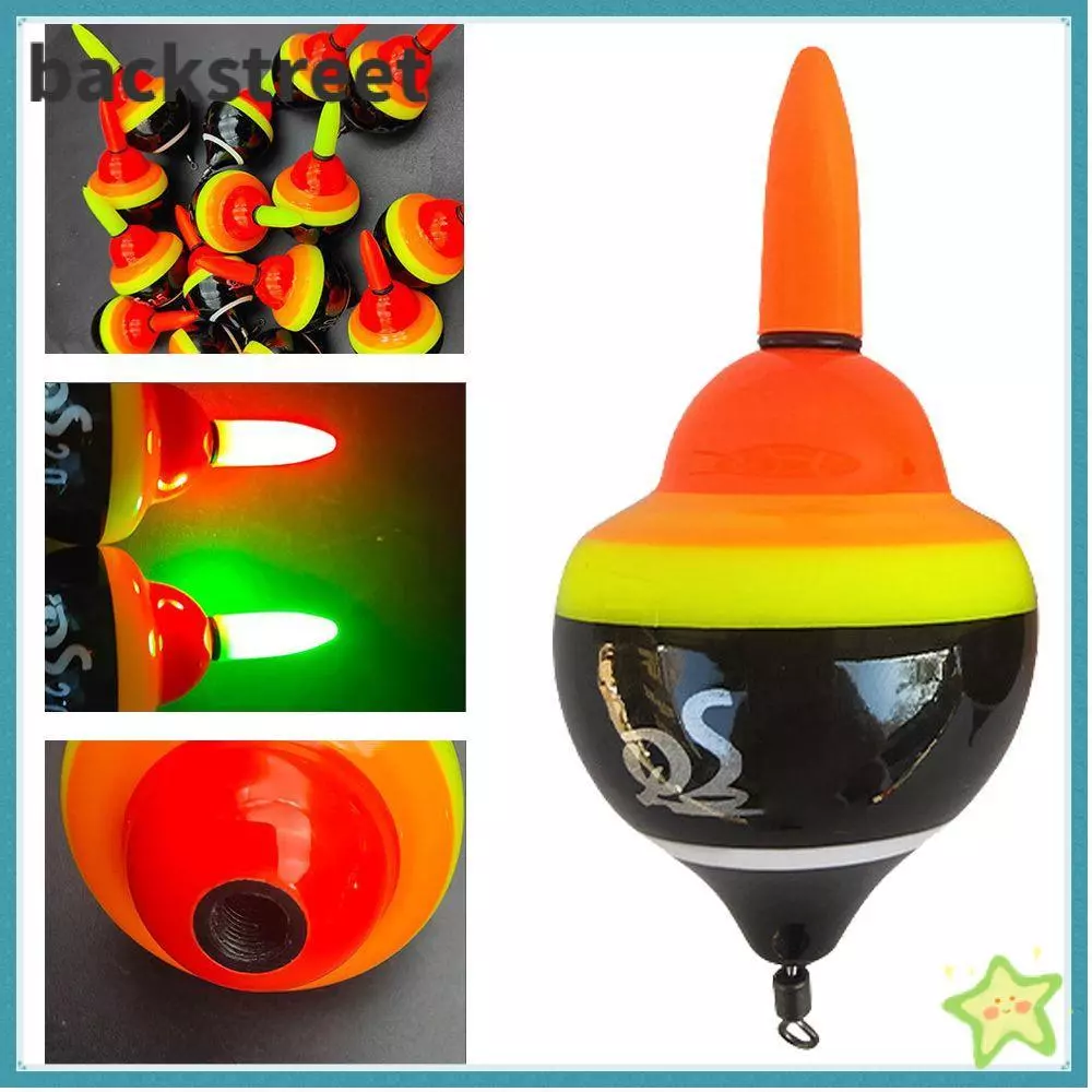 BACKSTAGEREETDV Fishing Buoy Float, ABS Red/Green Light Fishing gyro type Float, 2024 Rock Fishing Tackle gyro type Sea Fishing Floats