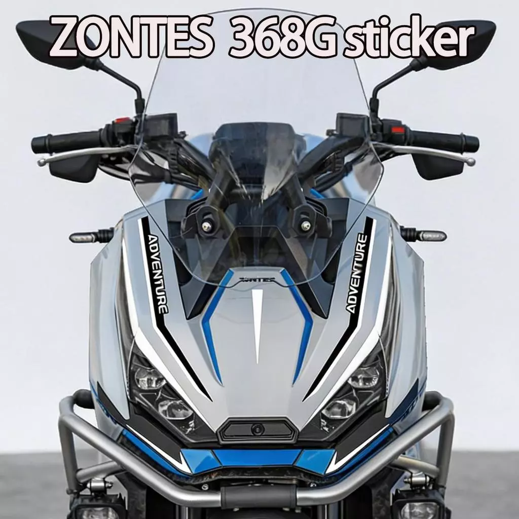 สําหรับ ZONTES 368G ไฟหน้าคิ้วสติกเกอร์ด้านหน้า End Decal สะท้อนแสงกันน้ํารถจักรยานยนต์การปรับเปลี่ยนอุปกรณ์เสริม Decals