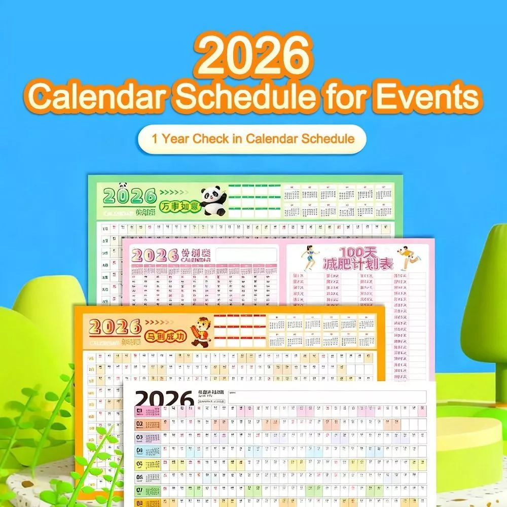 TOBE1 2026ปฏิทินวางแผนแผ่น,ตารางสติกเกอร์วางแผนเป้าหมายผนังปฏิทิน,ทนทานขนาดใหญ่365วันวางแผนแผ่นอุปกรณ์สํานั — ของมงคลหมวดไลฟ์สไตล์และของขวัญ