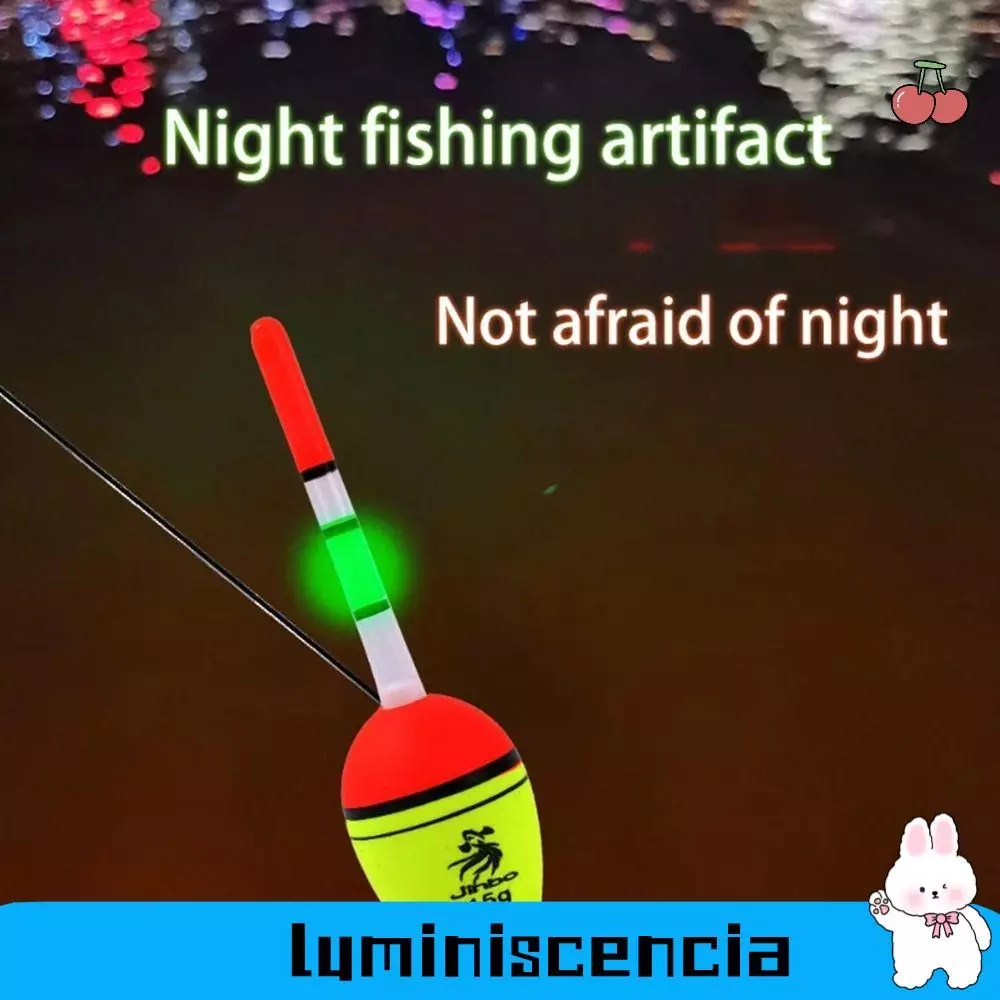 LUMINESCENCIA EVA Fishing Float, night Fishing Rock Fishing Luminous Float, 2024 Round Head red light eye-โลภ Long Casting Fishing Striking Floats ดริฟท์ภายนอก