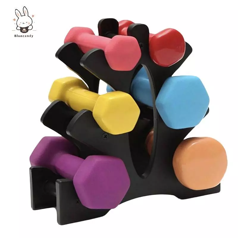[Bluecandy] 1/2 ชิ้น 3 ชั้น Dumbbell Storage Ra Stand Multi-layer Hand-Held Dumbbell Storage Ra Home Office Gym Dumbell น้ําหนัก Ra ใหม่
