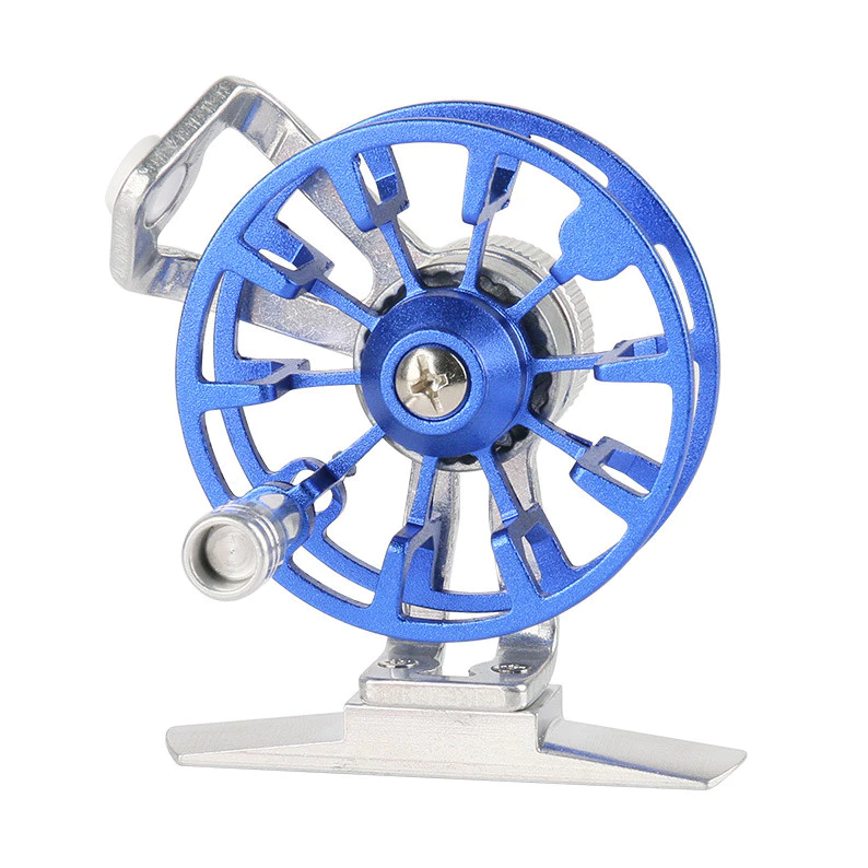 All-Metal Front Reel Fishing Reel รอกตกปลาน้ําแข็ง Raft Fishing Reel Fishing Buckle Reel Grain Wheat Reel Fishing Gear Spinning W