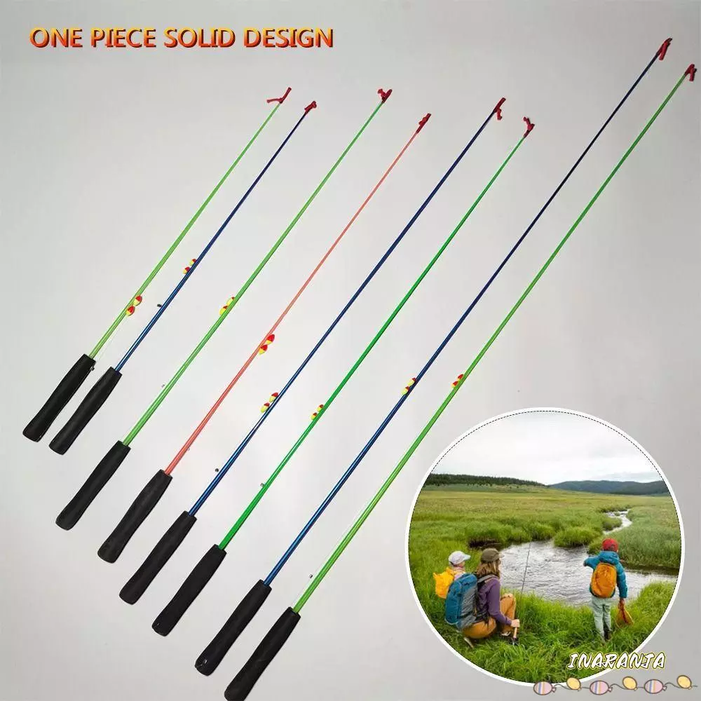 INARANJA ชุดเบ็ดตกปลา, Spincast Fishing Reel Casting Rod Fishing Rod ชุดเต็มรูปแบบ, Travel Fishing Gear Fishing Pole 0.7/1.0/1.5/1.8/2.1 M แก้ว Fibre Feeder Rod Combo ตกปลา