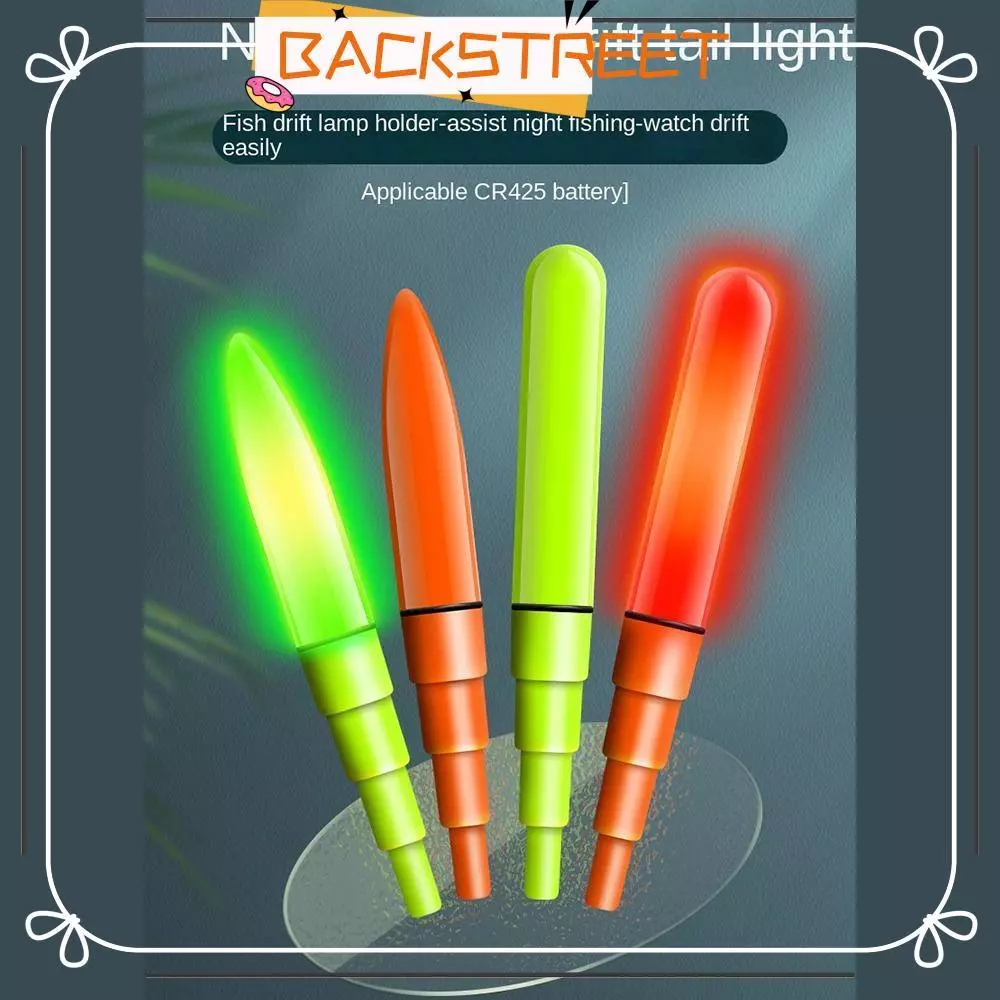 BACKSTAGE 1 ชิ้น LED Fishing Float Top, Induction Super Bright Fishing Float Light, Hot Luminous Night Fishing Float Top Night Fishing