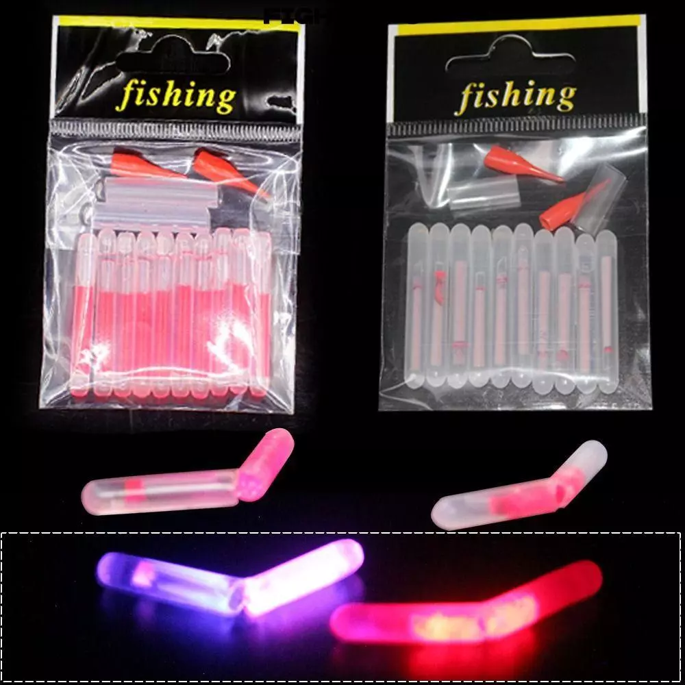 FIGHTINPC 10pcs แท่งเรืองแสง, Ultra Bright Rough Fishing Buoy Fishing Light Stick,ที่มีประโยชน์ Glow Stick Fishing Float Rod อุปกรณ์ตกปลาตกปลา Luminous Rod Night Fishing