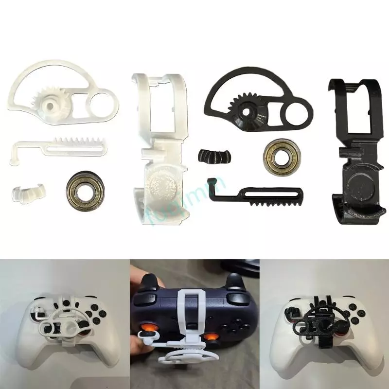FQMM Universal Gaming Thumbstick ล้อสบาย Grip Design GAMING พวงมาลัยสําหรับ T4 Gamepad การแข่งขันเล่น