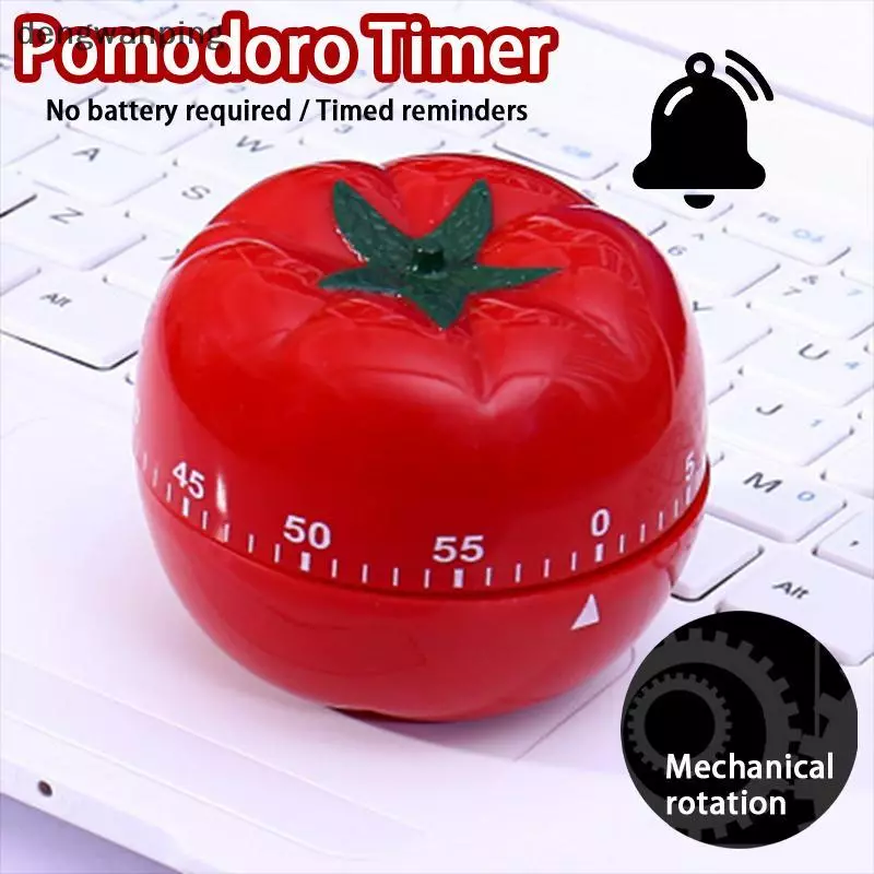 [Dew] Tomato Timer Electronic Kitchen Reminder Pomodoro Mechanical Counting Alarm Kitchen Cooking Tool Game Timer Clo [TH]