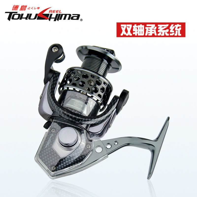 Tokushima HK รุ่นที่สอง Anti-Sea Fishing Reel All-Metal Line Cup Fishing Reel 18-Axis Sea Fishing Lure Spinning Wheel Fishing Reel