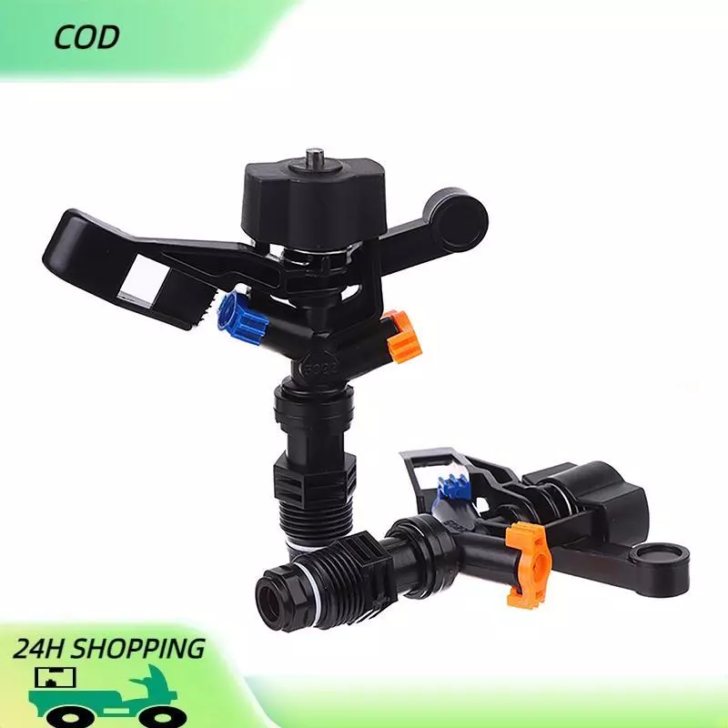 COD สปริงเกลอร์รดน้ำสนามหญ้าแบบหมุนได้360องศาหมุนอัตโนมัติสองรูหัวฉีดน้ำสวนสวนสวนสวนสวนสวนสวนสวนหัวฉีดสปริงเกลอร์